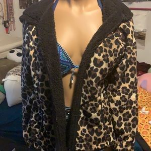 Fuzzy Cheetah Jacket!